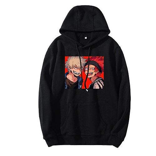 

Inspired by My Hero Academia Bakugou Katsuki Tetsutetsu Tetsutetsu Hoodie Cartoon Manga Anime Front Pocket Graphic Hoodie For Men's Women's Unisex Adults' Hot Stamping 100% Polyester