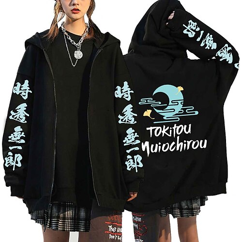

Inspired by Demon Slayer Tokitou Muichirou Anime Cartoon Manga Anime Classic Street Style Outerwear For Men's Women's Unisex Adults' Hot Stamping 100% Polyester