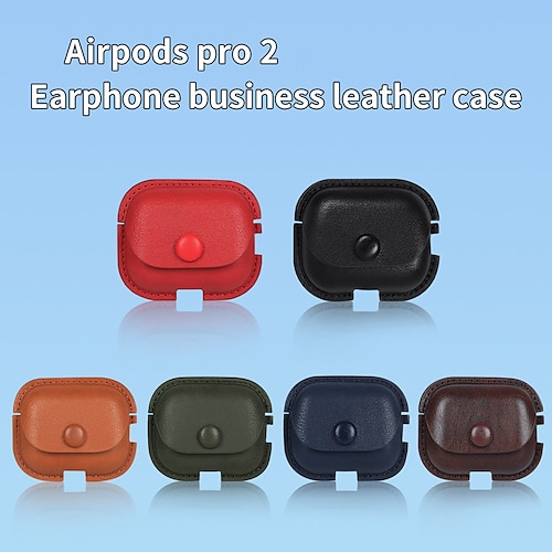 

Case Cover Compatible with AirPods Pro 2nd Generation Cool Dustproof Shockproof Solid Color TPU Headphone Case
