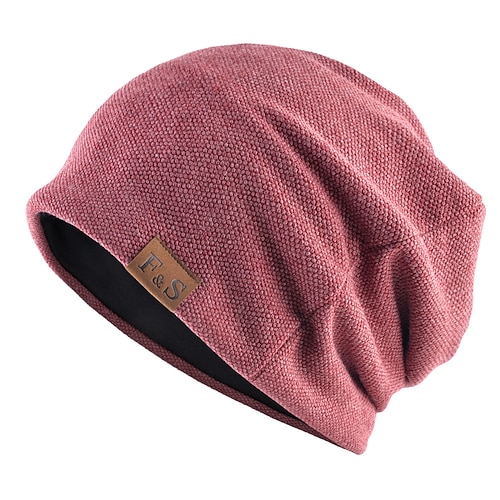 

Per uomo Cappello a cuffia Nero Rosso Cotone Retato Lavorato a maglia Contemporaneo moderno Da tutti i giorni Da mare Tinta unita / tinta unita Materiali leggeri Conveniente