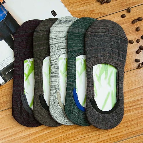 

Men's 3 Pairs Socks Casual Socks No Show Socks Flat Socks Black White Color Cotton Solid Colored Casual Daily Thin Summer Fashion Comfort