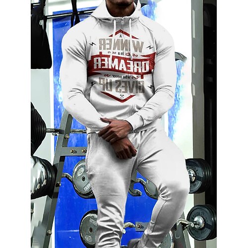 

Men's Tracksuit Sweatsuit 2 Piece Athletic Winter Long Sleeve Thermal Warm Breathable Moisture Wicking Fitness Running Jogging Sportswear Activewear Red / black Yellow / Black Black