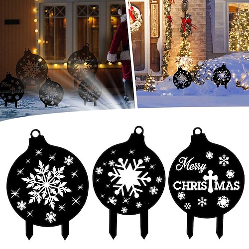 

2022 Christmas SnowFlower Metal Stake Sign, Outdoor Christmas Decor, Meta Snowflake Sign, Metal Stake Sign, Xmas Decor, Winter Decor, Sign