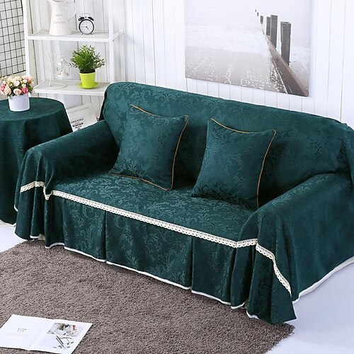 

European-Style Slipcovers with Skirt,Soft Durable Couch Cover Washable Furniture Protector fit Armchair Seat/Loveseat/Sofa/XL Sofa/L Shape Sofa