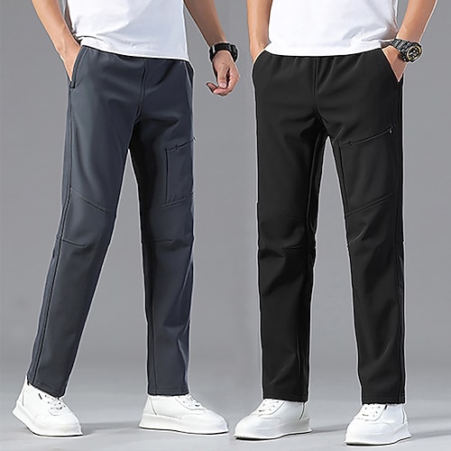 

Men's Softshell Pants Winter Outdoor Thermal Warm Windproof Fleece Lining Breathable Pants / Trousers Green Black Fleece Hunting Ski / Snowboard Fishing M L XL 2XL 3XL