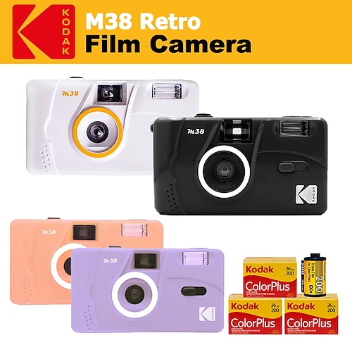 

Kodak M38 35mm Film Camera - Focus Free Powerful Built-in Flash Easy to Use