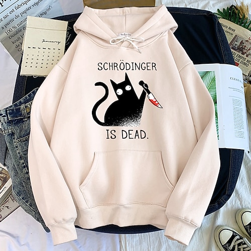 

Inspired by Animal Cat Hoodie Cartoon Manga Anime Front Pocket Graphic Hoodie For Men's Women's Unisex Adults' Hot Stamping 100% Polyester Casual Daily