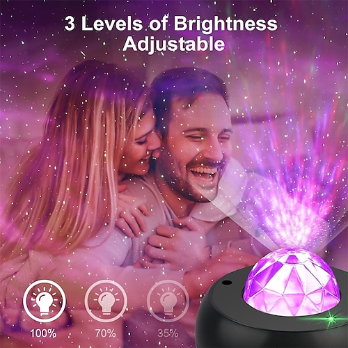 

Galaxy Star Projector Night Light Projector with Music Speaker & Remote Control for Bedroom/Party/Home Decor Starry Projector with Voice Control