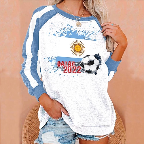 

Women's Sweatshirt Pullover Basic Black Blue Yellow Graphic Casual Round Neck Long Sleeve S M L XL 2XL 3XL