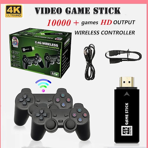 

4K Ultra HD U8 game console for PS1 emulators puzzle game HD output pair 2.4G tile Gamepad controllers Dongle