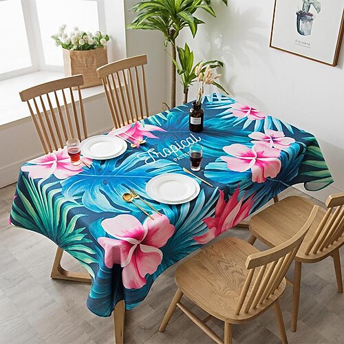 

factory direct supply household cotton and linen thickened tablecloth pastoral modern minimalist rectangular tablecloth one piece wholesale