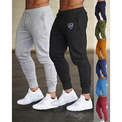 

Men's Joggers Sweatpants Pocket Drawstring Bottoms Athletic Athleisure Breathable Soft Sweat wicking Fitness Gym Workout Performance Sportswear Activewear Solid Colored Sillver Gray Dark Grey Navy