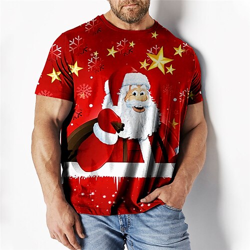 

Men's Plus Size T shirt Tee Big and Tall Graphic Crew Neck Short Sleeve Spring & Summer Basic Fashion Streetwear Comfortable Casual Sports Tops