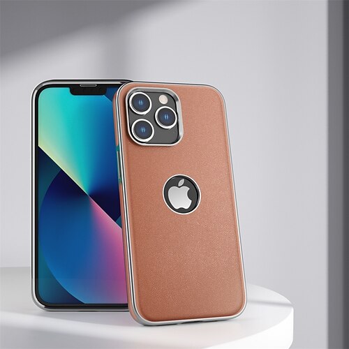 

Phone Case For Apple Classic Series iPhone 14 Pro Max iPhone 14 Pro iPhone 14 Plus iPhone 14 Bumper Frame Full Body Protective Dustproof Solid Colored PU Leather