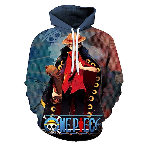 

Inspired by One Piece Film: Red Monkey D. Luffy Hoodie Cartoon Manga Anime Front Pocket Graphic Hoodie For Men's Women's Unisex Adults' 3D Print 100% Polyester Casual Daily