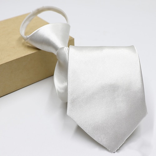 

Men's Neckties Basic / Party / Work Solid Colored Formal Business