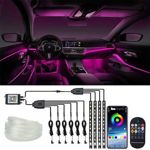 

OTOLAMPARA Whole Car Atmosphere Light Kits Super Lightness 1000W Include Interior Car Light Neon Exterior 60CMX90CM LED Underglow Car LED Light Interior Footwall LED Strip Light 16pcs