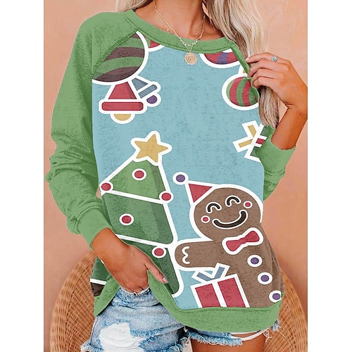 

gingerbread Masquerade Hoodie Women's Christmas Christmas Carnival Masquerade Adults' Christmas Vacation Polyester Top