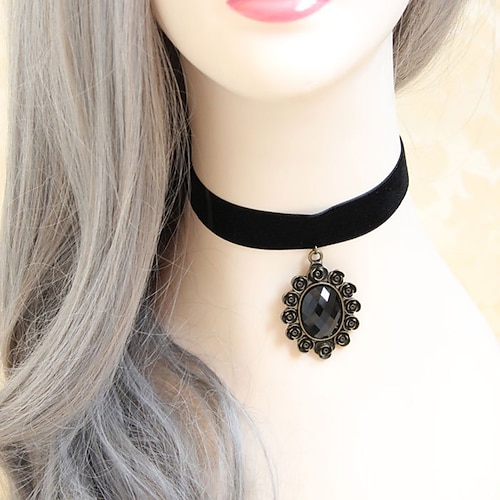 

Tattoo Choker Necklace Accessories Retro Vintage Punk & Gothic Steampunk Alloy For Goth Girl Cosplay Halloween Carnival Masquerade Women's Costume Jewelry Fashion Jewelry