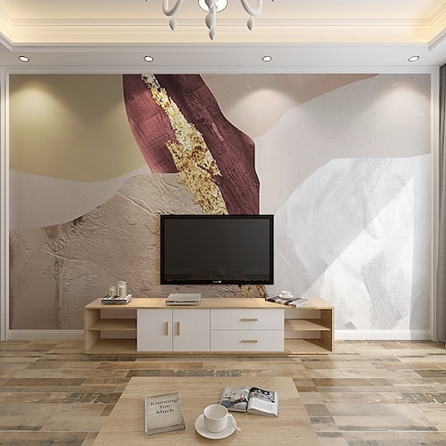 

Nordic Luxury Atmosphere Wallcloth TV Background Wall Wallpaper Simple Marble Film And Television Wall Abstract Sofa Wallpaper Non Self Adhesive/Self Adhesive