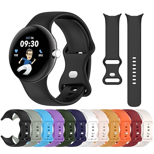 

1 PCS Smart Watch Band Compatible with Google Pixel Watch Smartwatch Strap Adjustable Elastic Breathable Sport Band Replacement Wristband