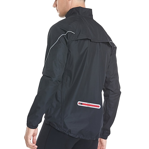 

Arsuxeo Men's Cycling Jacket Windbreaker Rain Jacket Winter Waterproof Windproof Breathable Reflective Strips Bike Jacket Mountain Bike MTB Road Bike Cycling City Bike Cycling Green Black Bike Wear