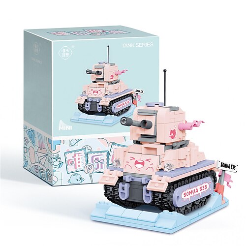 

bausteine spielzeug 486 stücke ab 14 jahren neu mini kleiner korntank serie sonnenschein raum baustein zusammengebaut kinder 1. juni spielzeug geschenkfranzösisch soma s-35 mittlerer tank