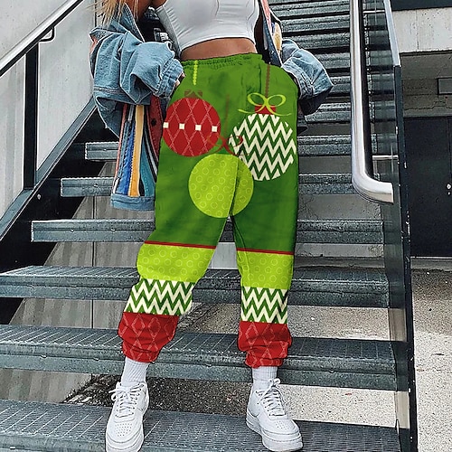 

lanterns Pants Masquerade Women's Christmas Christmas Carnival Masquerade Adults' Christmas Vacation Polyester Pants