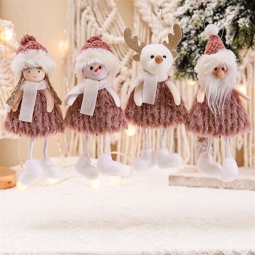 

New Christmas Decorative Articles Creative Santa Claus Snowman Doll Christmas Tree Pendant Mini Doll