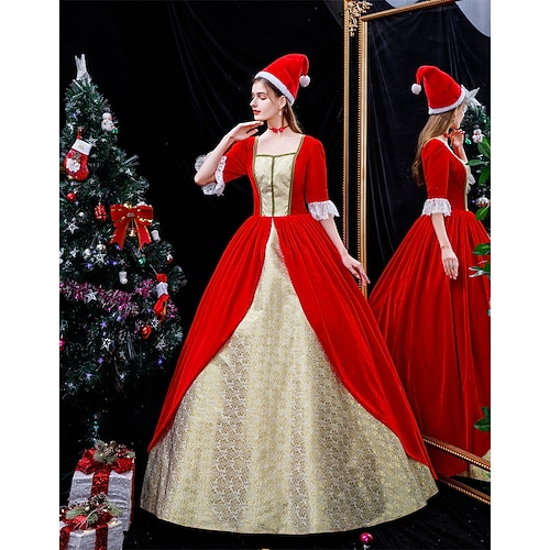 

The Marvelous Mrs. Maisel Rococo Medieval Dress Party Costume Masquerade Women's Costume Black Vintage Cosplay Party Masquerade Halloween