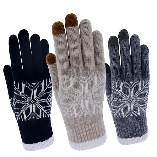 

Men's Women's Touchscreen Gloves Warm Winter Gloves Outdoor Daily Holiday Solid / Plain Color Polyester Simple Casual Classic Warm 1 Pair