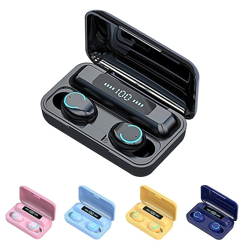 

F9-9 Wireless Earbuds TWS Headphones True Wireless Bluetooth5.0 Stereo with Volume Control with Charging Box Mobile Power for Smartphones Smart Touch Control for Mobile Phone Christmas Gift