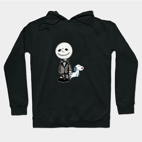 

Inspired by The Nightmare Before Christmas Jack Skellington Hoodie Cartoon Manga Anime Front Pocket Graphic Hoodie For Men's Women's Unisex Adults' Hot Stamping 100% Polyester