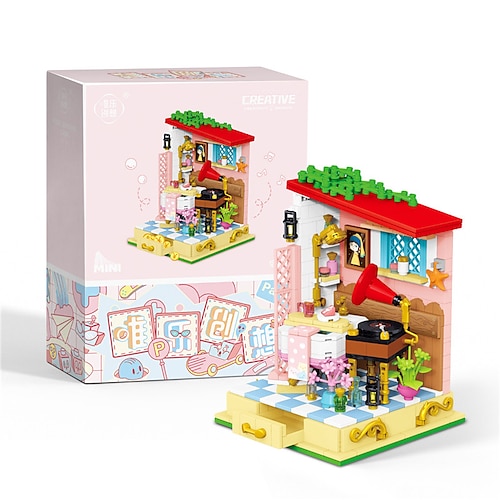 

Building Blocks Toys 550 pcs Ages 14 Up Mini Small Granules Four Seasons Cabin Fairy Tales Sunshine Flower House Assembled Ornaments Building Block Gifts Girls Pleasant Bathroom