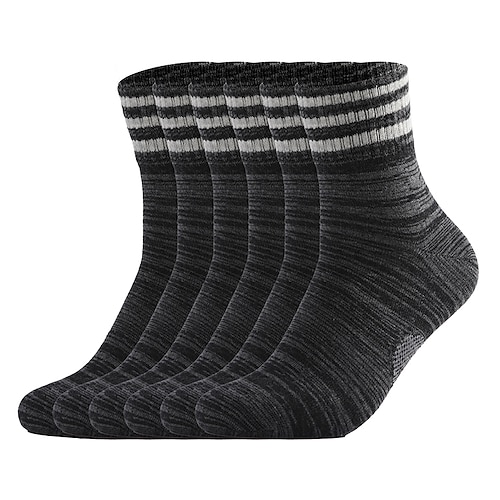 

Homme 6 paires Chaussettes Chaussettes de compression Chaussettes de Randonnée Noir Jaune Couleur Coton Couleur Pleine Casual du quotidien Des sports Moyen Printemps, Août, Hiver, Eté Mode Confort