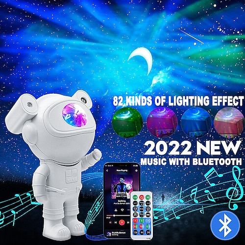 

Star Projector Galaxy Night Light Astronaut Space Projector Star Moon LED Lamp with Bluetooth Speaker Timer and Remote Kids Room Decor Aesthetic Gifts for Christmas Birthdays Valentine's Day
