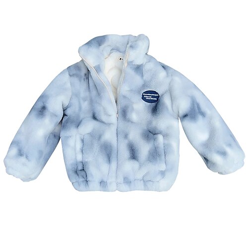 

Toddler Boys Coat Outerwear Graphic Long Sleeve Pocket Coat Outdoor Fashion Daily Blue Beige Winter Fall 3-7 Years