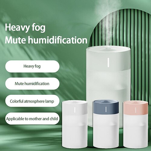 

bærbar 260 ml luftfukter mini aroma olje diffuser usb kjølig tåke sprøyte med fargerik myk nattlys for hjemmebil renser