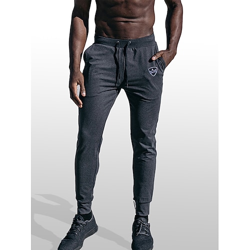 

Men's Joggers Sweatpants Drawstring Bottoms Athletic Athleisure Cotton Breathable Soft Sweat wicking Gym Workout Running Jogging Sportswear Activewear 3D Print Dark Grey Black Army Green
