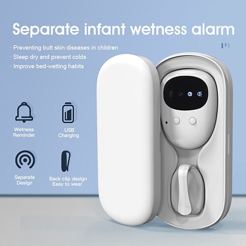 

Wireless Pee Sensor Pottys Training Training Receiver Transmitter Bedwetting Alarm for Nocturnal Enuresis Elderly Deep Sleeper