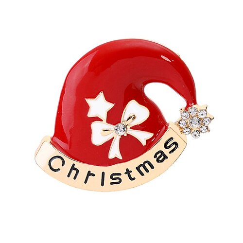 

Men's Christmas Brooches Red Christmas tree For Formal