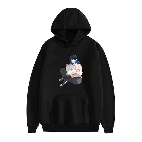 

Demon Slayer Agatsuma Zenitsu Hoodie Cartoon Manga Anime Front Pocket Graphic Hoodie For Men's Women's Unisex Adults' Hot Stamping 100% Polyester Casual Daily