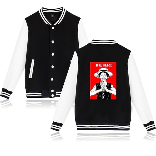

Inspired by One Piece Film: Red Portgas·D· Ace Outerwear Anime Printing Coat For Men's Women's Unisex Adults' Hot Stamping Polyster