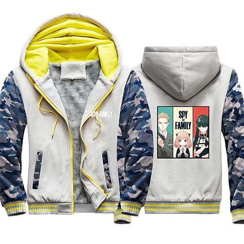 

Inspired by Anime Character Yor Forger Anya Forger Hoodie Anime Outerwear Anime Graphic Outerwear For Men's Women's Unisex Adults' Hot Stamping 100% Polyester Casual Daily