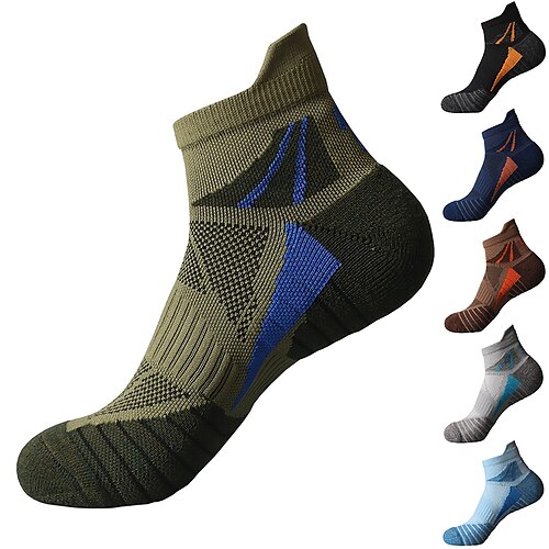 

Men's Hiking Socks Ski Socks Sports Socks Winter Outdoor Thermal Warm Windproof Breathable Quick Dry Socks Cotton Navy Black Sky Blue for Hunting Ski / Snowboard Fishing