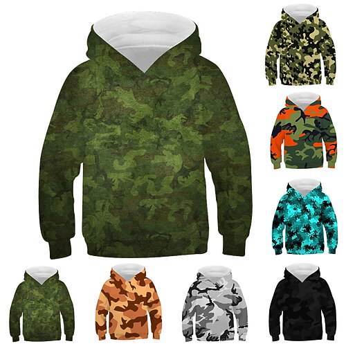 

Kids Girls' Hoodie Cartoon Casual Long Sleeve Active 7-13 Years Winter Green Black Blue