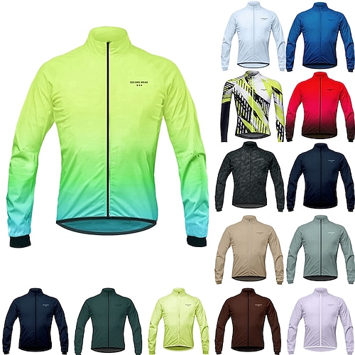 

Men's Cycling Jacket Windbreaker Winter Thermal Warm Windproof Rain Waterproof Breathable Bike Jacket Windbreaker Mountain Bike MTB Road Bike Cycling City Bike Cycling Navy Black Yellow Bike Wear