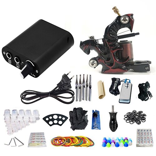 

BaseKey Professional Tattoo Kit Tattoo Machine - 1 pcs Tattoo Machines, Mini Style / Professional Level Metal 18 W 1 alloy machine liner & shader