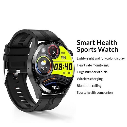 

HK3 Plus Smart Watch 1.36 inch Smartwatch Fitness Running Watch Bluetooth Compatible with Android iOS Men Waterproof Hands-Free Calls Step Tracker IP 67 40mm Watch Case