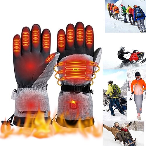 

Winter Electric Heated Gloves USB Hand Warmer Heating Gloves Thermal Waterproof Breathable Adjustable Heating Gloves For Men Women Snowboard Cycling Motorcycle Bike Ski Outdoor